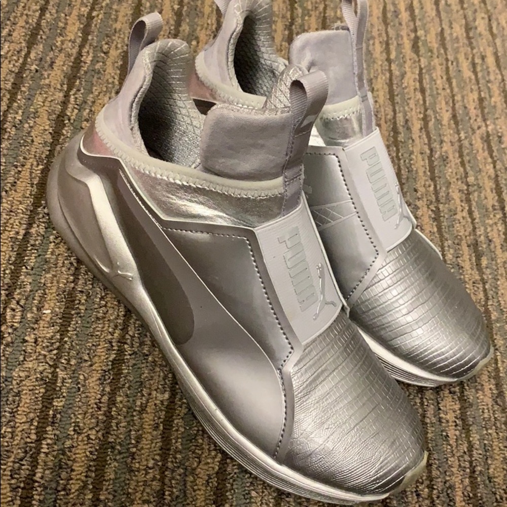 Puma silver sneakers